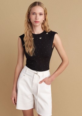 Μπλούζα με διακοσμητικές λεπτομέρειες - 5206634942333