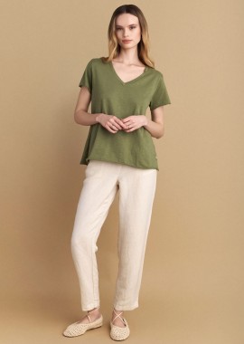 Μπλούζα μονόχρωμη basic - 5206634947369