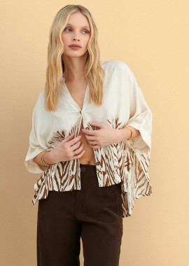 Πουκάμισο oversized με τύπωμα - 5206634947451