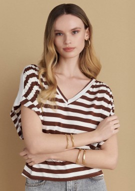 Μπλούζα κοντομάνικη ριγέ - 5206634956194