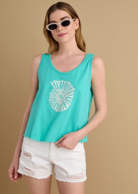 Τοπ αμάνικο με στάμπα - 5206634960948