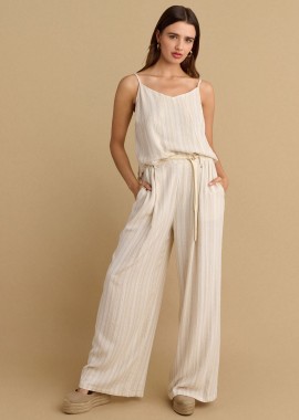 Παντελόνι λινό lurex - 5206634977588