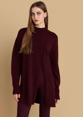 Μπλούζα πλεκτή με σκίσιμο - 5206634992338