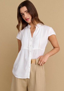 Πουκάμισο κοντομάνικο με μάο γιακά - 5207251485722