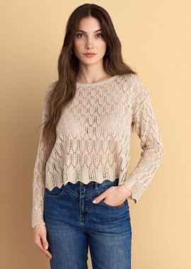 Μπλούζα με ιδιαίτερη πλέξη - 5207251819800