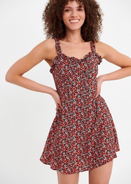 Μίνι φλοράλ φόρεμα