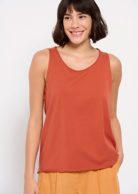 Αμάνικο t-shirt από οργανικό βαμβάκι