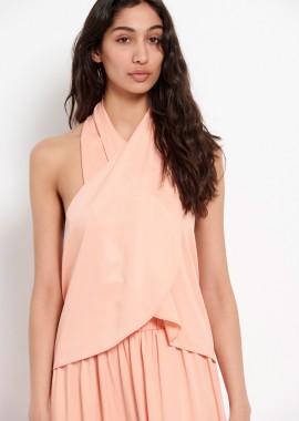 Halter neck top από βισκόζη