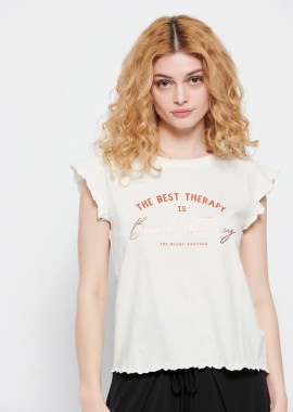 Organic cotton t-shirt με τύπωμα