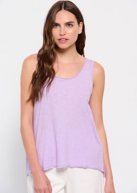 Βαμβακερό μονόχρωμο tank top