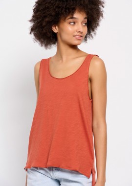 Βαμβακερό μονόχρωμο tank top