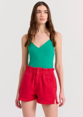 Κορμάκι σε rib ύφανση με ανοιχτή πλάτη