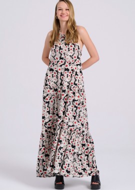 Loose fit εμπριμέ μάξι φόρεμα σε boho look
