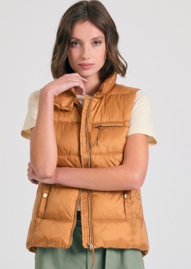 Γυναικείο αμάνικο καπιτονέ μπουφάν