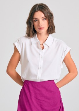 Γυναικείο loose fit πουκάμισο από βισκόζη
