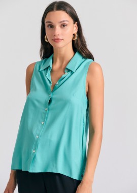 Αμάνικο πουκάμισο από βισκόζη - The essentials