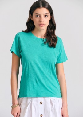 Γυναικείο t-shirt με στρογγυλή λαιμόκοψη - The essentials