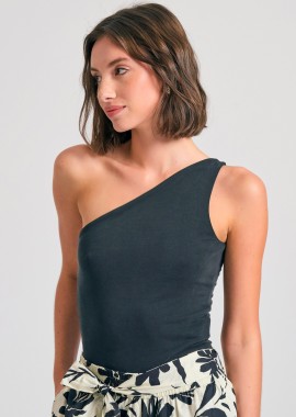 Off shoulder μονόχρωμο κορμάκι