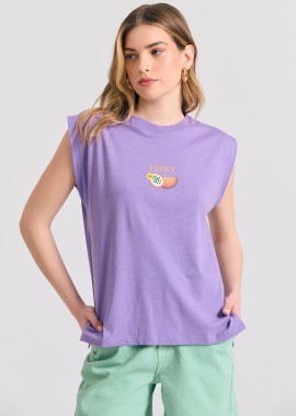 Γυναικείο t-shirt με vintage τύπωμα στην πλάτη