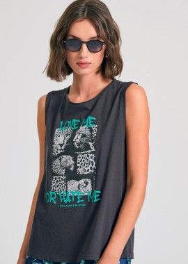 Γυναικείο tank top με photographic τύπωμα