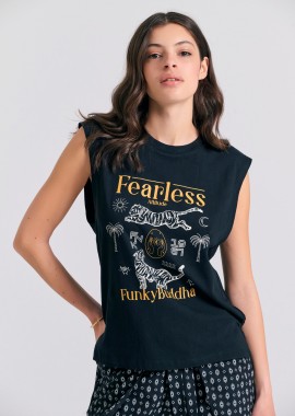 Γυναικείο t-shirt με exotic τύπωμα