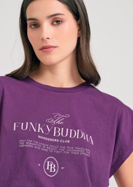 T-shirt με Funky Buddha τύπωμα στο στήθος