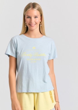 Γυναικείο t-shirt με branded vintage τύπωμα