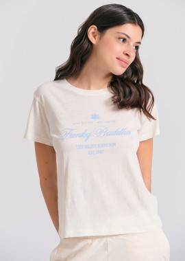 Γυναικείο t-shirt με branded vintage τύπωμα