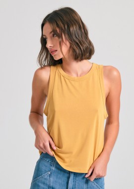 Γυναικείο μονόχρωμο tank top με μοντάλ