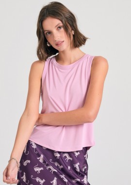 Γυναικείο μονόχρωμο tank top με μοντάλ