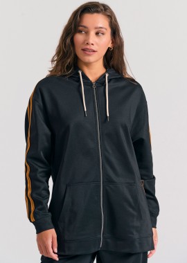 Γυναικεία ζακέτα με ρίγες στο πλάι