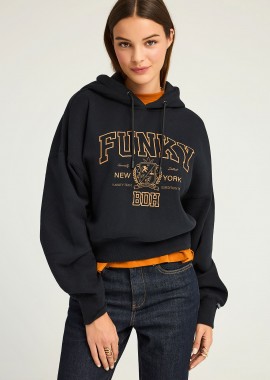 Γυναικείο φούτερ με κουκούλα και τύπωμα