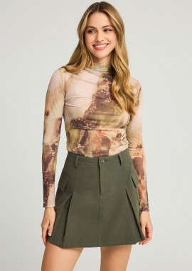 Μπλούζα με marble print