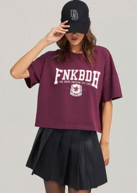 Βαμβακερό t-shirt με varsity λογότυπο