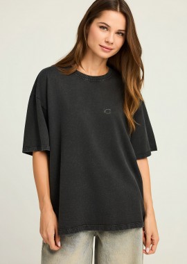 Γυναικείο t-shirt με washed effect