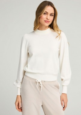 Γυναικείο πλεκτό με bishop μανίκια