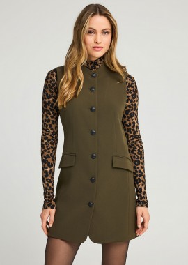 Αμάνικο φόρεμα με κουμπιά