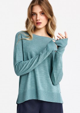 Γυναικείο πουλόβερ με λεπτή πλέξη