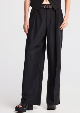 Γυναικεία casual wide leg παντελόνα