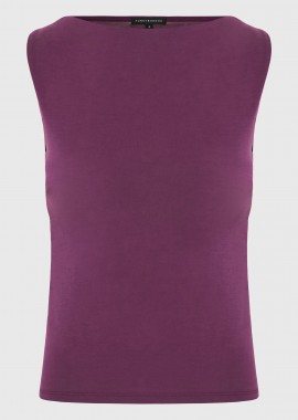 Γυναικείο αμάνικο top από μοντάλ