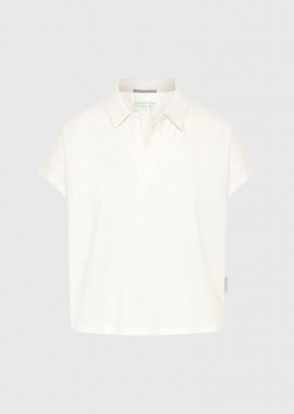 Γυναικείο T-shirt με γιακά - The basics collection