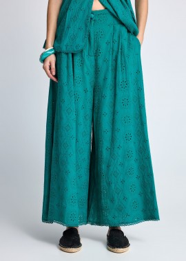 Γυναικεία relaxed fit παντελόνα από βαμβάκι