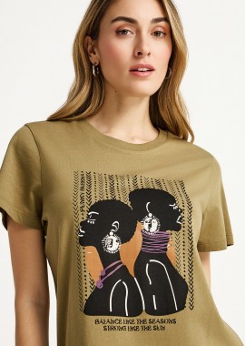 Γυναικείο t-shirt με τύπωμα