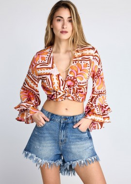 Γυναικείο τοπ με δέσιμο