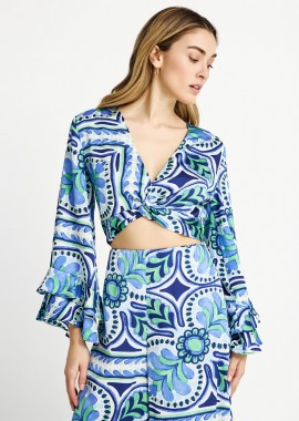 Γυναικείο τοπ με δέσιμο