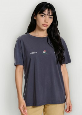 Loose fit t-shirt με τύπωμα στην πλάτη
