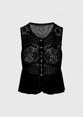 Αμάνικο crochet τοπ