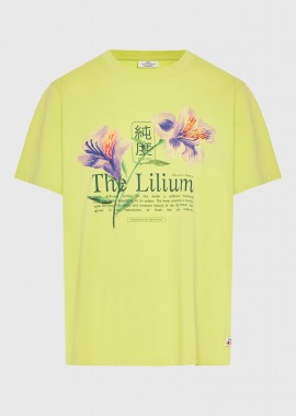 Loose βαμβακερό t-shirt με τύπωμα