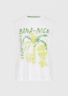 Γυναικεία αμάνικη μπλούζα με τύπωμα