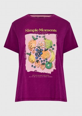 Γυναικείο βαμβακερό t-shirt με τύπωμα